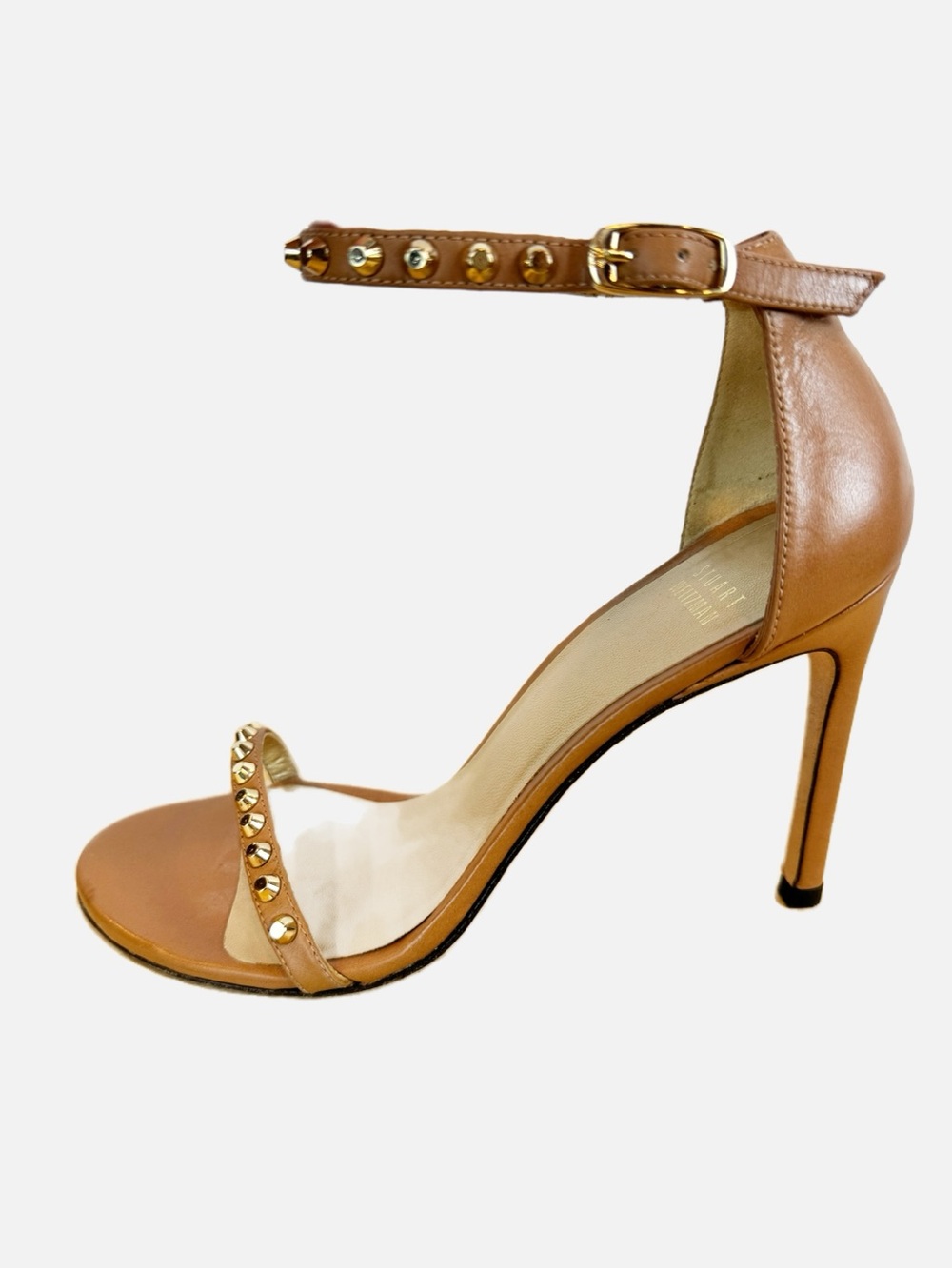 Stuart Weitzman | Studded Heel with Ankle Strap, 8